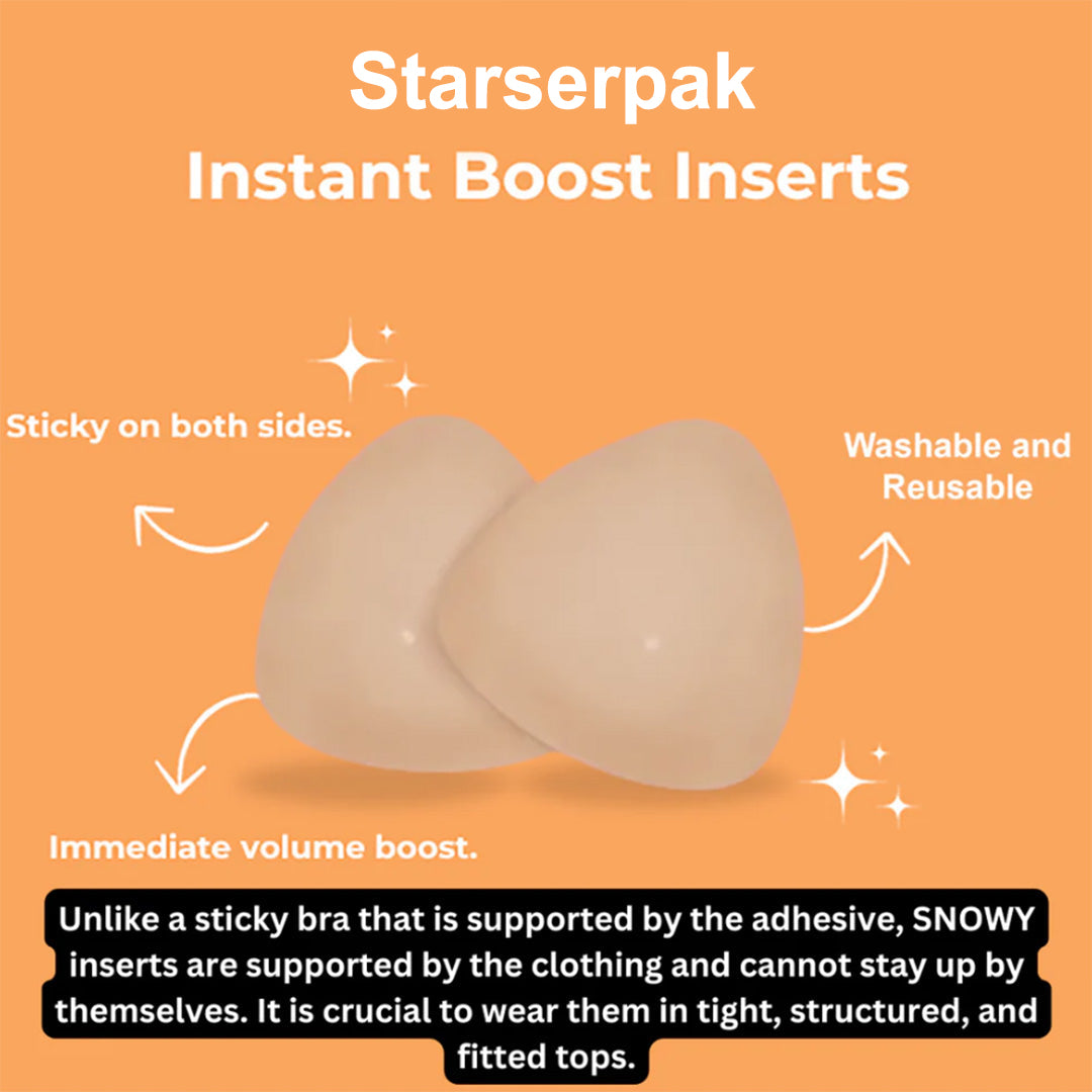 Starserpak™ Sticky Inserts - Instant Boost Non-Adhesive Nip Covers