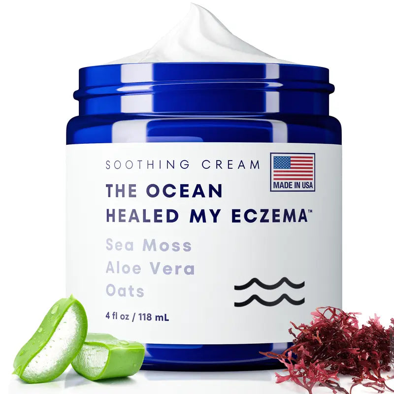 Sea Therapy Soothing Cream - Natural Relief with Sea Moss, Aloe & Oats – For Dry, Sensitive Skin
