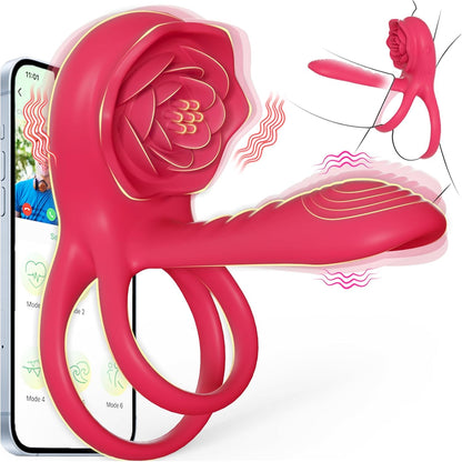 🎁Enchanted Girl Luxe Smart Vibrating Ring – App-Controlled Pleasure for Couples