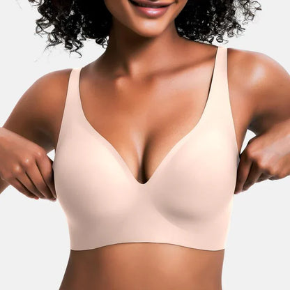 Full coverage wireless bra