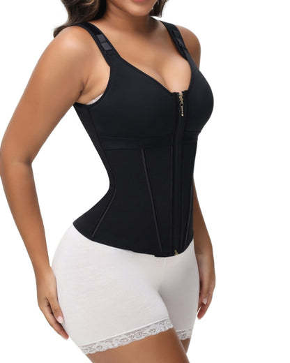 Women's Waist and Abdomen Shaping Tights Ultimate Latex Corset Vest With Bra