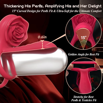 🎁Enchanted Girl Luxe Smart Vibrating Ring – App-Controlled Pleasure for Couples