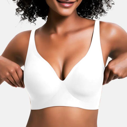 Full coverage wireless bra