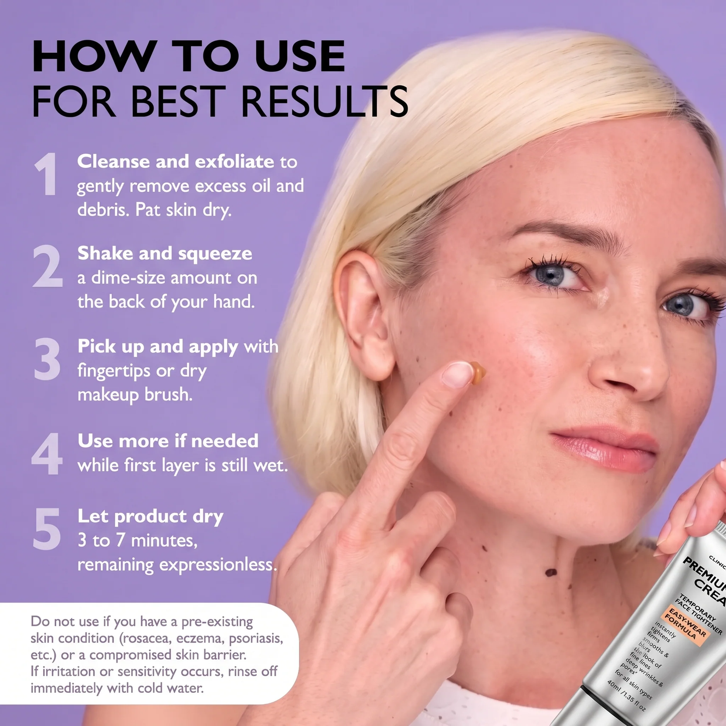 Instant Face Provisional Eye Tightener Easy- Wear Formula