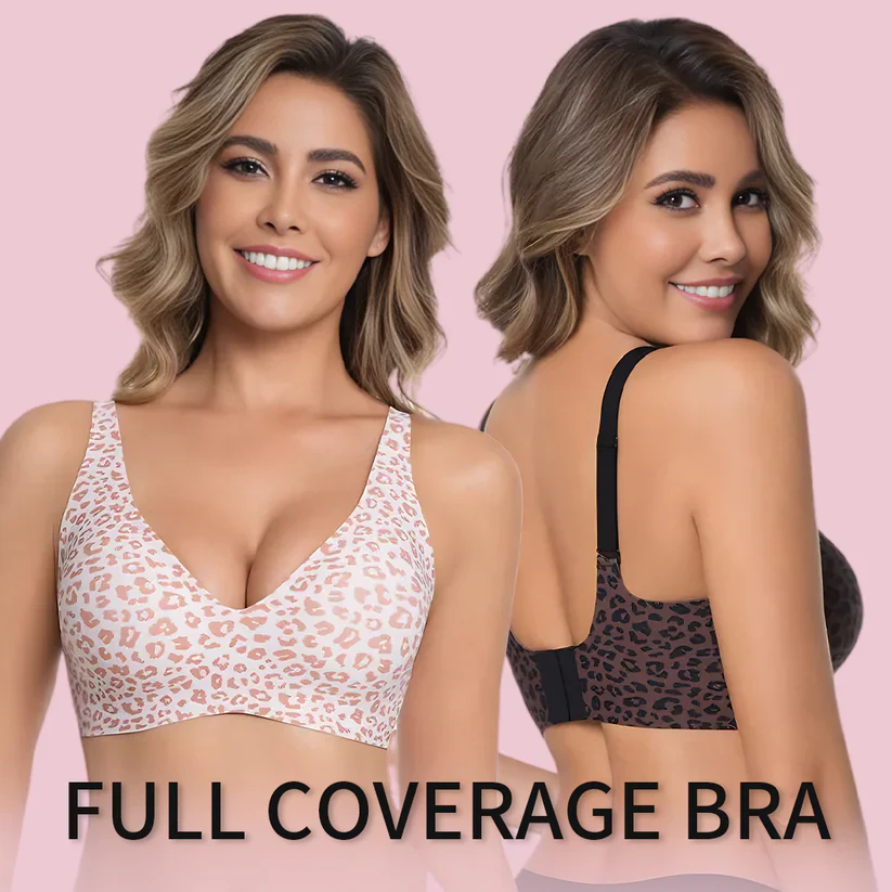 Full coverage wireless bra