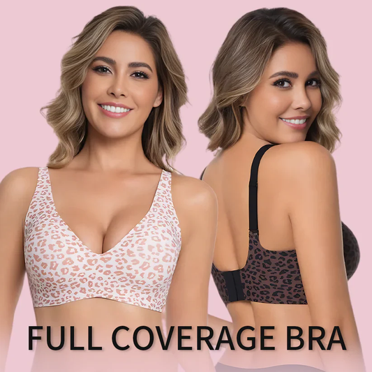 Full coverage wireless bra