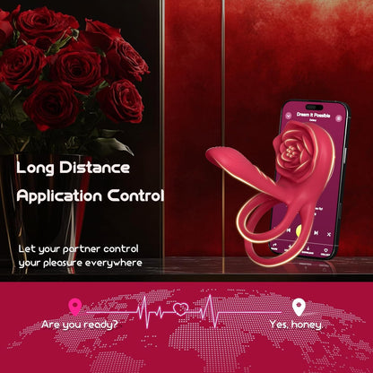 🎁Enchanted Girl Luxe Smart Vibrating Ring – App-Controlled Pleasure for Couples