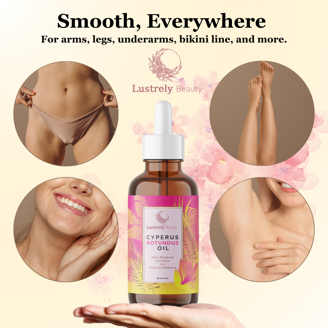 ✨Lustrely Beauty Cyperus Rotundus Oil:🎁 The Ultimate Natural Solution for Smooth, Healthy Skin