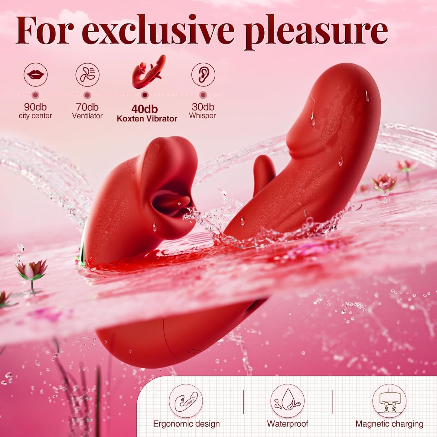 Thrusting Vibrator for Women – 7 Modes Flapping, Licking & Vibration Pleasure Toy
