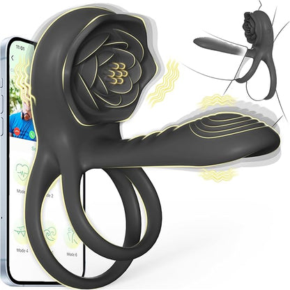 🎁Enchanted Girl Luxe Smart Vibrating Ring – App-Controlled Pleasure for Couples