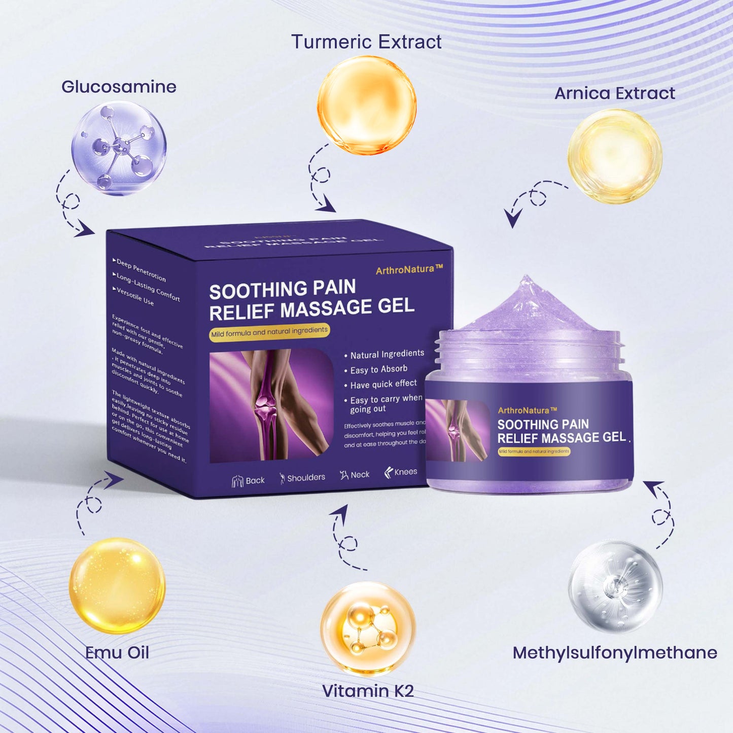ArthroNatura™ Turmeric & Emu Oil – Soothing Arthritis Pain Relief Gel