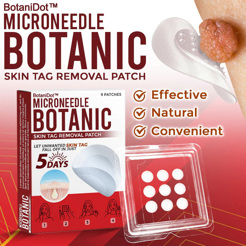 BotaniDot™ MicroNeedle Botanic Skin Tag Removal Patch 🇺🇸 Made in the USA