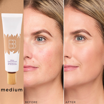 blur tinted moisturizer SPF 30 - instantly brightens, hydrates & smooths your skin