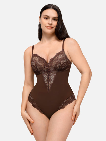 Sexy Lace Bodysuit Shapewear Thong  Seamless Underwear