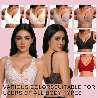 Full coverage wireless bra