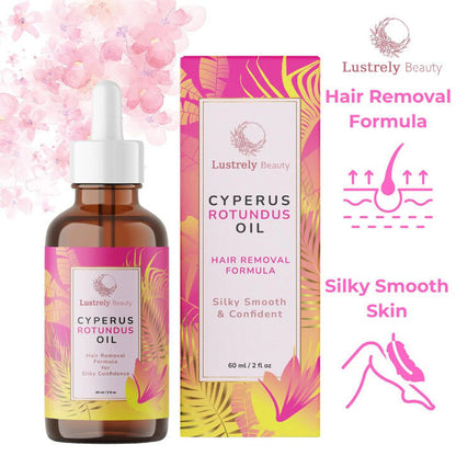 ✨Lustrely Beauty Cyperus Rotundus Oil:🎁 The Ultimate Natural Solution for Smooth, Healthy Skin