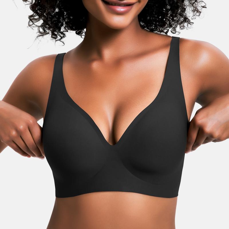 Full coverage wireless bra