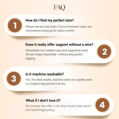 Full coverage wireless bra