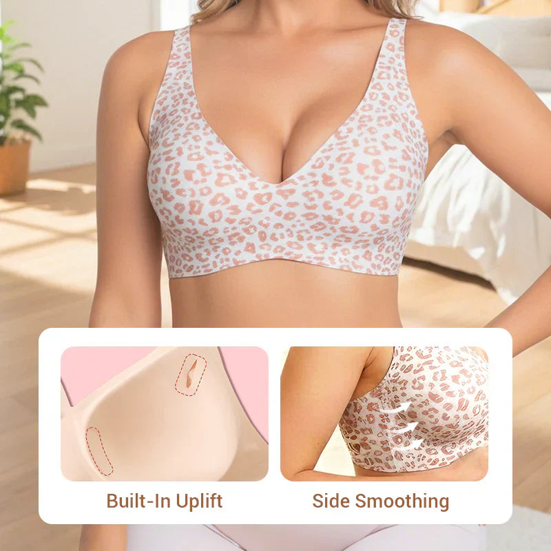 Full coverage wireless bra