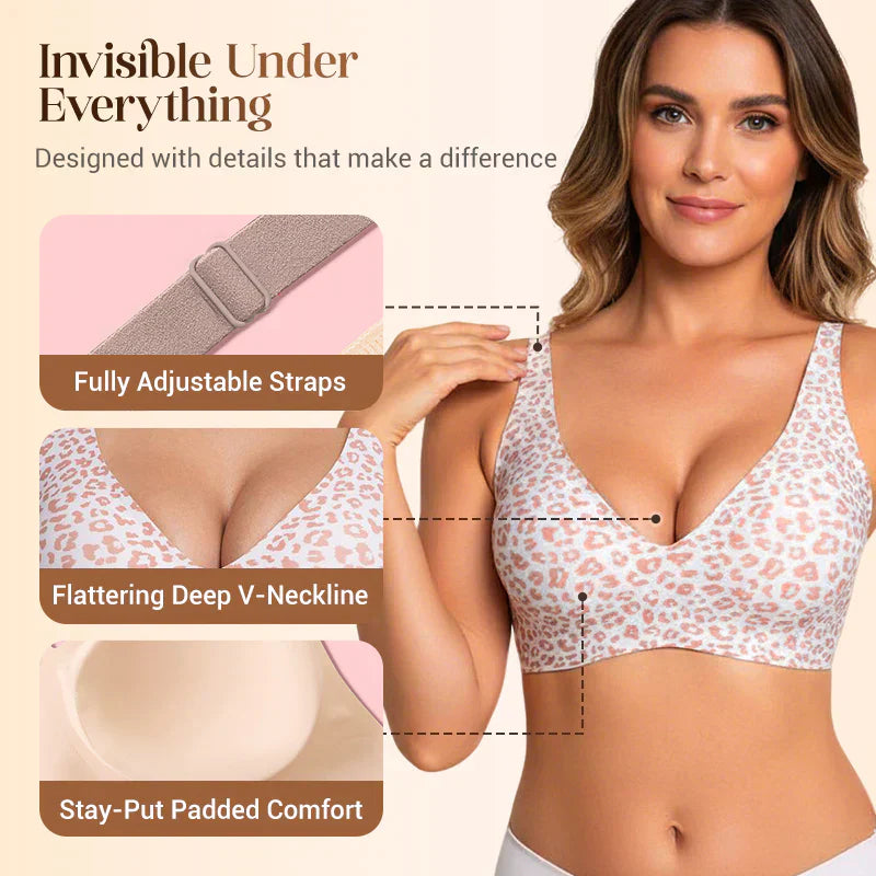 Full coverage wireless bra