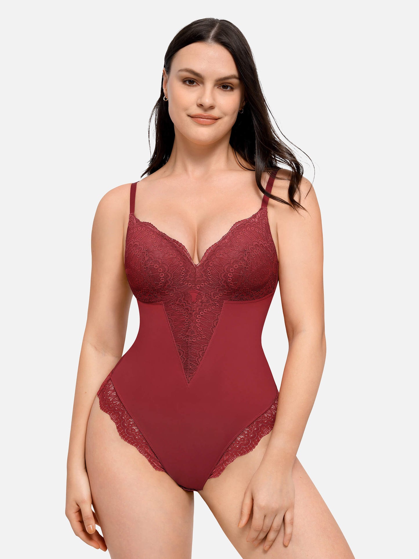 Sexy Lace Bodysuit Shapewear Thong  Seamless Underwear